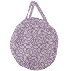 Ditsy Floral Pattern Giant Round Zipper Tote by dflcprints
