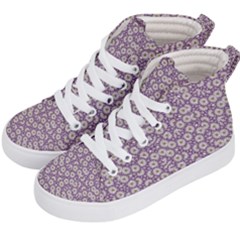 Ditsy Floral Pattern Kid s Hi-top Skate Sneakers by dflcprints