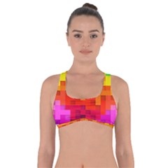 Abstract Background Square Colorful Got No Strings Sports Bra