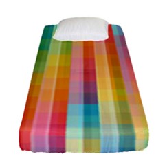 Background Colorful Abstract Fitted Sheet (Single Size)
