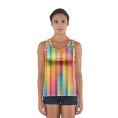 Background Colorful Abstract Sport Tank Top 