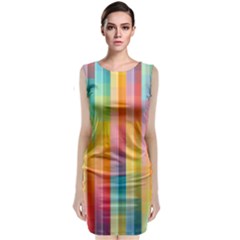 Background Colorful Abstract Classic Sleeveless Midi Dress