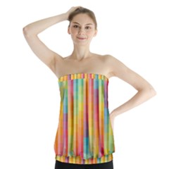 Background Colorful Abstract Strapless Top