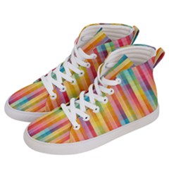 Background Colorful Abstract Men s Hi-Top Skate Sneakers