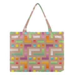 Abstract Background Colorful Medium Tote Bag