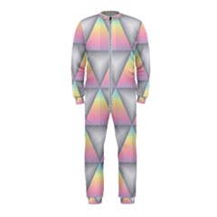 Background Colorful Triangle Onepiece Jumpsuit (kids) by Nexatart