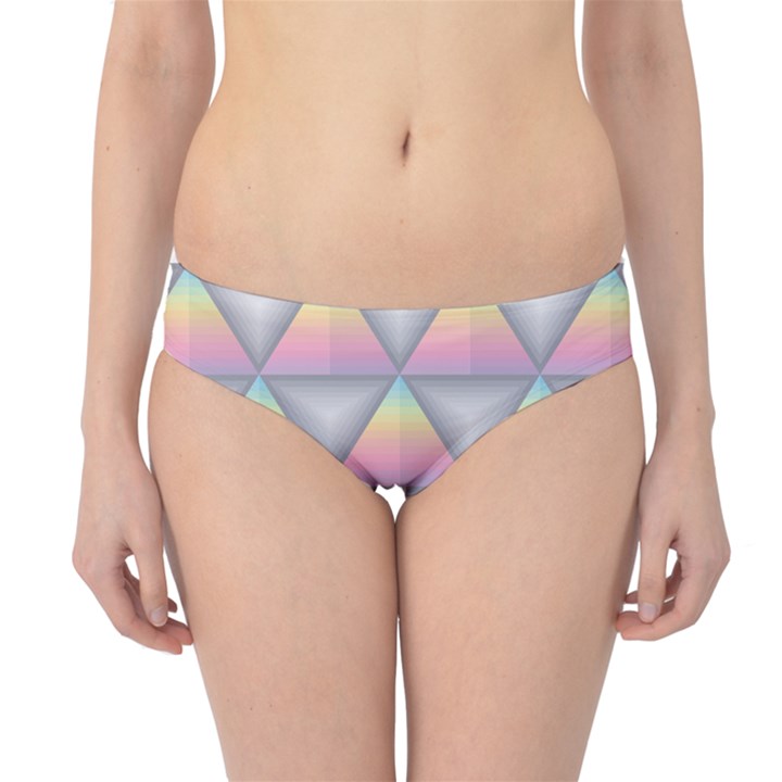 Background Colorful Triangle Hipster Bikini Bottoms