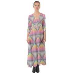 Background Colorful Triangle Button Up Boho Maxi Dress by Nexatart