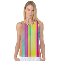 Background Colorful Abstract Women s Basketball Tank Top