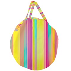 Background Colorful Abstract Giant Round Zipper Tote by Nexatart