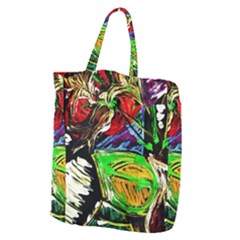 Lillies In The Terracotta Vase 1 Giant Grocery Tote by bestdesignintheworld