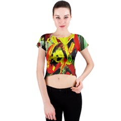 437241213103536 - Bread And Fish Crew Neck Crop Top by bestdesignintheworld