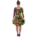 spring ornaments Quarter Sleeve Skater Dress View2