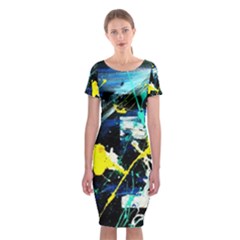 Brain Reflections 2 Classic Short Sleeve Midi Dress by bestdesignintheworld