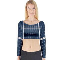 Solar Power Panel Long Sleeve Crop Top by FunnyCow