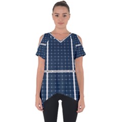 Solar Power Panel Cut Out Side Drop Tee by FunnyCow