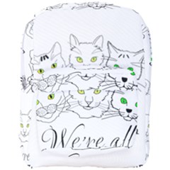 Funny Cats  We Are All Mad Here Full Print Backpack by FunnyCow