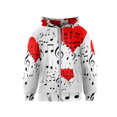 Singing Heart Kids  Zipper Hoodie