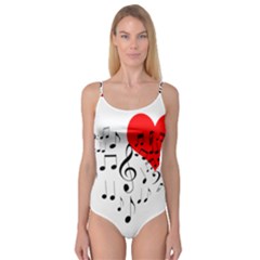 Singing Heart Camisole Leotard  by FunnyCow