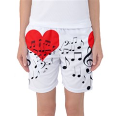 Singing Heart Women s Basketball Shorts