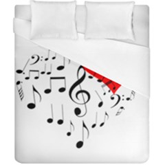 Singing Heart Duvet Cover (California King Size)