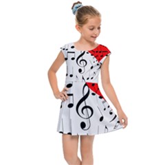 Singing Heart Kids Cap Sleeve Dress