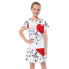 Singing Heart Kids  Drop Waist Dress