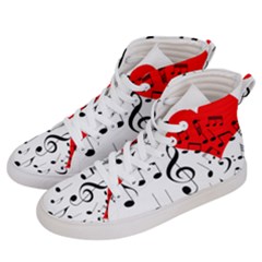 Singing Heart Men s Hi-Top Skate Sneakers