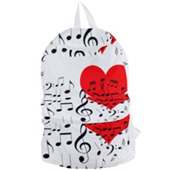 Singing Heart Foldable Lightweight Backpack by FunnyCow