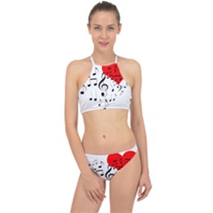 Singing Heart Racer Front Bikini Set