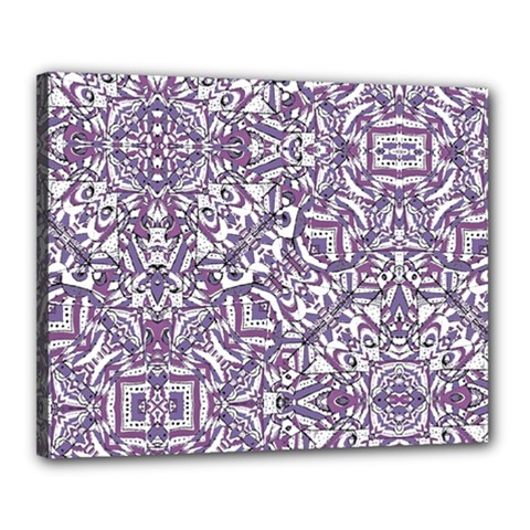 Colorful Intricate Tribal Pattern Canvas 20  x 16 