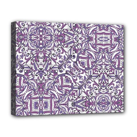 Colorful Intricate Tribal Pattern Deluxe Canvas 20  x 16  