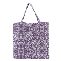 Colorful Intricate Tribal Pattern Grocery Tote Bag