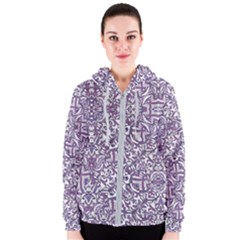 Colorful Intricate Tribal Pattern Women s Zipper Hoodie