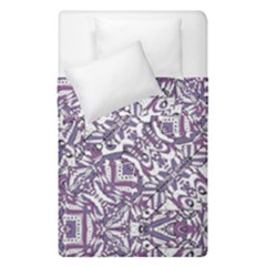 Colorful Intricate Tribal Pattern Duvet Cover Double Side (single Size) by dflcprints