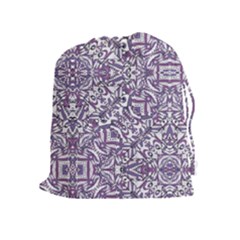 Colorful Intricate Tribal Pattern Drawstring Pouches (extra Large)