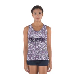 Colorful Intricate Tribal Pattern Sport Tank Top 
