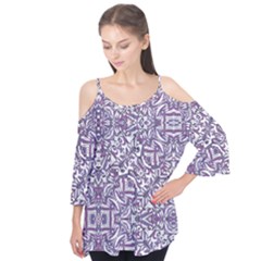 Colorful Intricate Tribal Pattern Flutter Tees