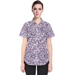 Colorful Intricate Tribal Pattern Women s Short Sleeve Shirt