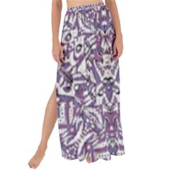 Colorful Intricate Tribal Pattern Maxi Chiffon Tie-Up Sarong