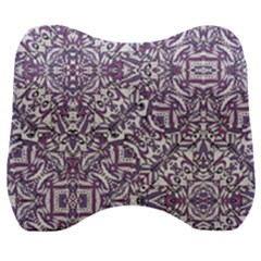 Colorful Intricate Tribal Pattern Velour Head Support Cushion