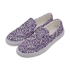 Colorful Intricate Tribal Pattern Women s Canvas Slip Ons