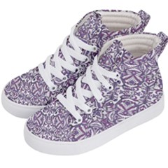 Colorful Intricate Tribal Pattern Kid s Hi-Top Skate Sneakers