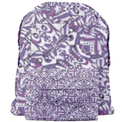 Colorful Intricate Tribal Pattern Giant Full Print Backpack by dflcprints