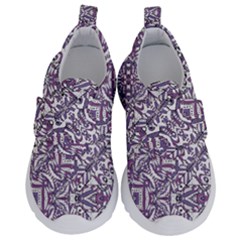 Colorful Intricate Tribal Pattern Velcro Strap Shoes