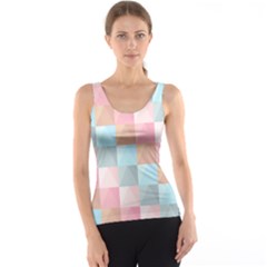 Abstract Pattern Background Pastel Tank Top
