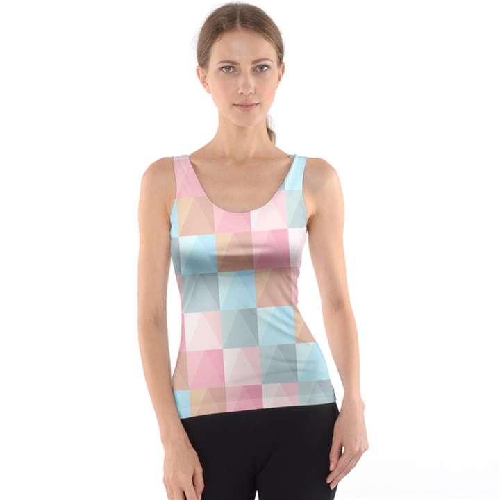 Abstract Pattern Background Pastel Tank Top