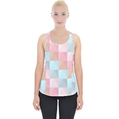 Abstract Pattern Background Pastel Piece Up Tank Top