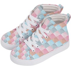 Abstract Pattern Background Pastel Kid s Hi-top Skate Sneakers by Nexatart