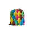 Background Colorful Abstract Drawstring Pouches (Small)  View1